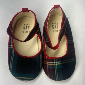 GAP Toddler Plaid Mary Jane